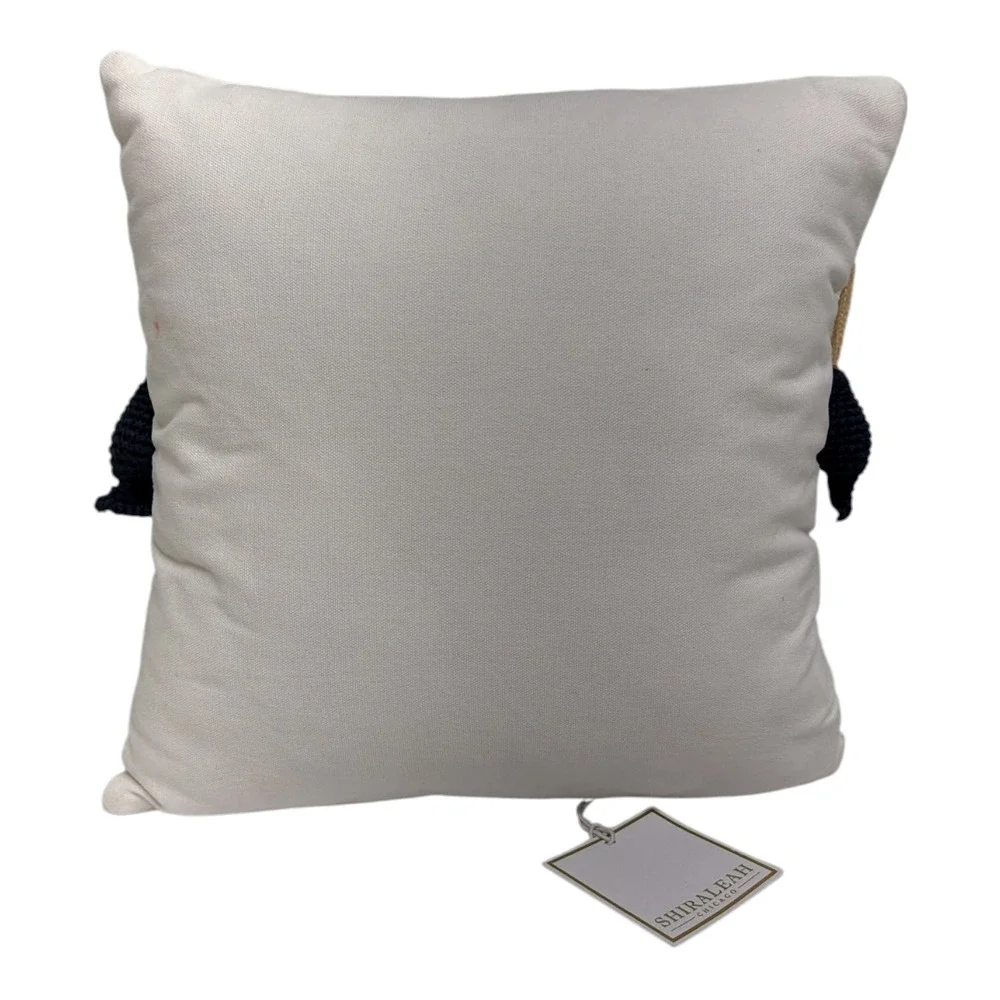 Shiraleah Chicago Catch of the Day Fish Lake Fishing Decorative Pillow 14x14 NWT